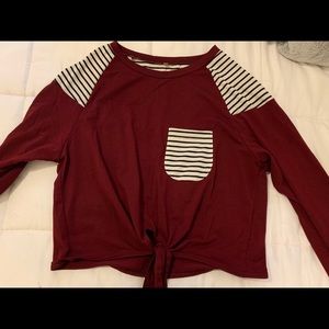 Long sleeve crop top M